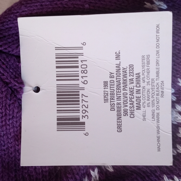 FLEECE LINED HAT - Picture 5 of 5